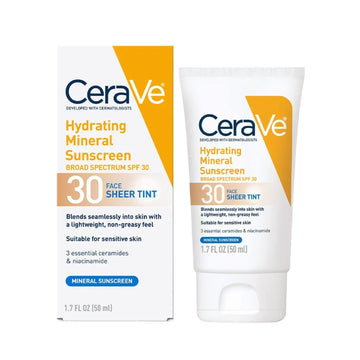 Hydrating Mineral Sunscreen SPF 30 Face Lotion Sheer Tint